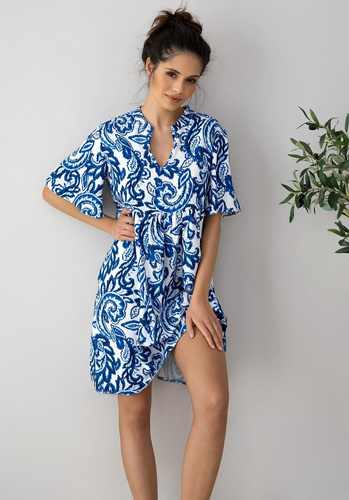 Luna Nachthemd Sensis – Ecru-Marineblau