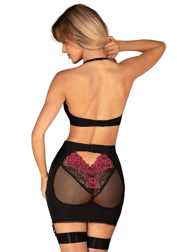 Rosenty Set Komplet Top & Skirt Obsessive - czarny