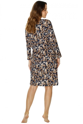 86675 Lucy Seagull Nachthemd, brauner Aufdruck