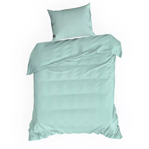 Bettwäsche MI aus Mikrofaser Eurofirany, weich, mit Reißverschluss, 100% Polyester, grün