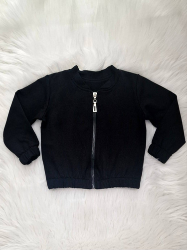 Gracja Kinder-Bomber-Sweatshirt Bambarillo schwarz – stilvoll und bequem für ein Mädchen