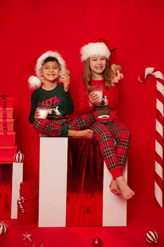 Tess Kinderpyjamas Italian Fashion - grün/print