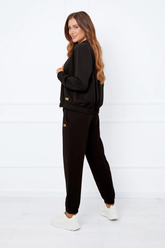 Caro Damen-Bomberjacke Italian Fashion - schwarz