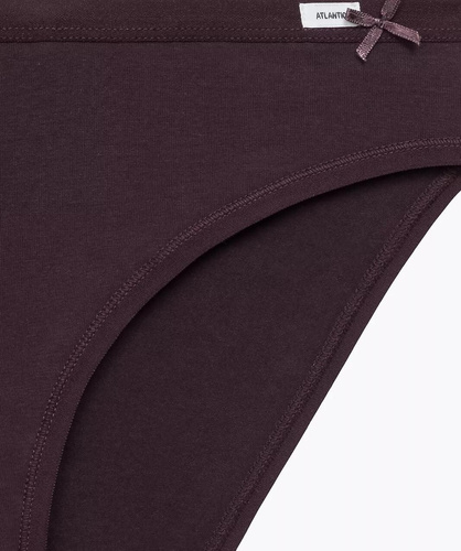 Höschen 3CLP-002 Sport Atlantic – Baumwolle, klassischer Schnitt, 3 Stück in einer Box beige/wein/lila