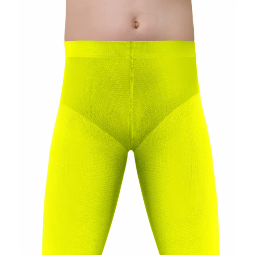 Blickdichte Mädchenstrumpfhose 40 den Sesto Senso von Claudia – neongelb