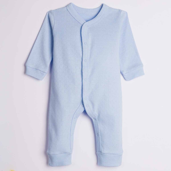 224058 Nicol Babystrampler Blau 100% Baumwolle Ajour