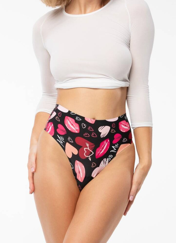 Kiss Me Julimex Maxi-Tanga für Damen – Schwarz