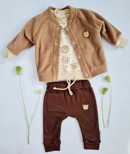 3717P Teddy Marija Fleece-Sweatshirt – braun