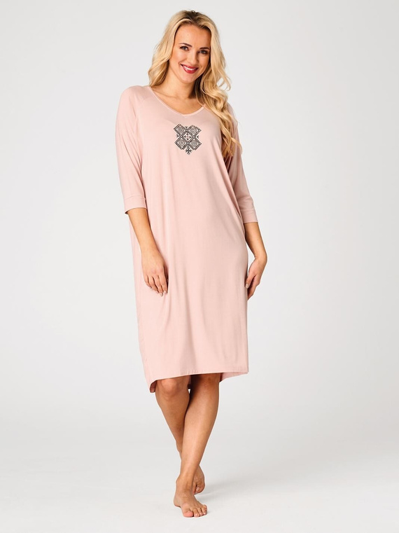 Damen Nachthemd Key LND 731 apricot aus Viskose