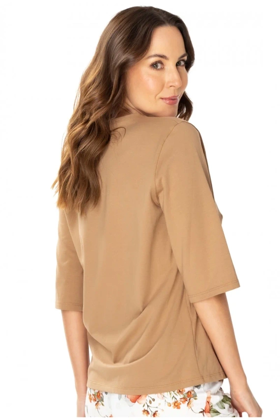 86666 Marcella Pyjama-Bluse Möwenbeige