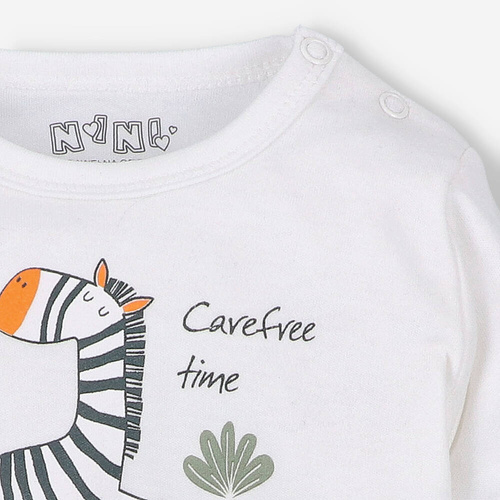 ABN-5324/ECR Zebra-Body aus Bio-Baumwolle Nini ecru