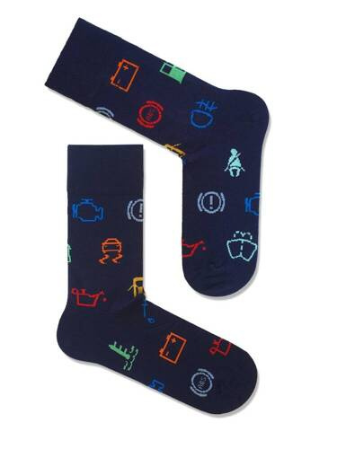 0125-085 Controls Milena Herrensocken – Marineblau