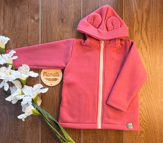 Mädchen-Sweatshirt mit Reißverschluss BH105 Malaga – Mamatti