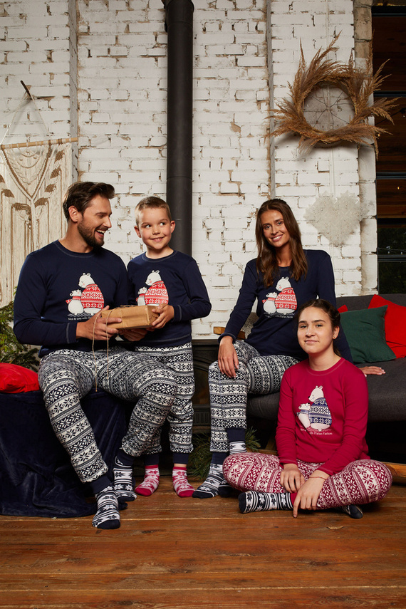 Arktyka Kinderpyjamas Italian Fashion - marineblau