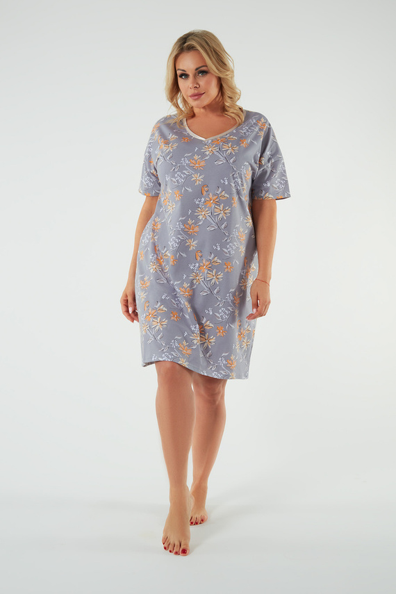 Kasos Nachthemd, kurzarm Italienische Mode - Druck 