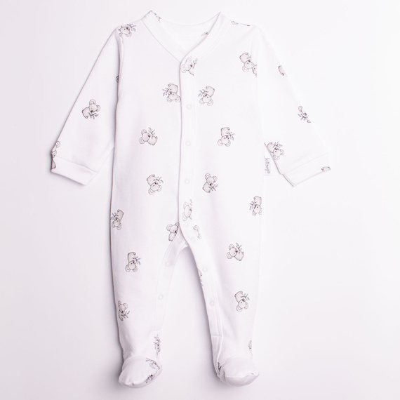 Baby-Strampler 223031 Figo Nicol Koala 100% Baumwolle mit Füßchen