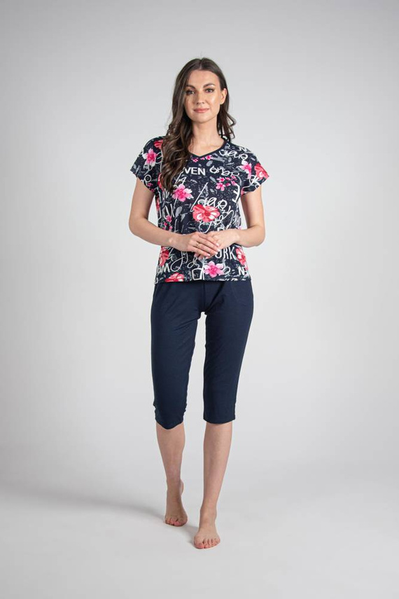 676 Soled Ladies' Pyjamas Forex - marineblau