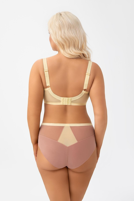 F013 Citronella Gorsenia Damen-Slip Mittlere Taille Stickerei Zitronen Komfort