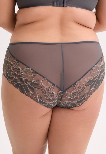 GFP 1318 Priya Gaia Damenhöschen – graphitrosa Maxi, Spitze und elegant