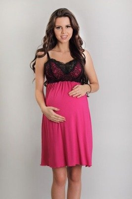 3068 Mutterschafts- und Stillnachthemd Lupoline - fuchsia