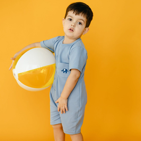 Baby Elephant Rampers Eevi – blau