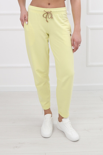 Baumwoll-Jogginghose Kaori Italian Fashion gelb