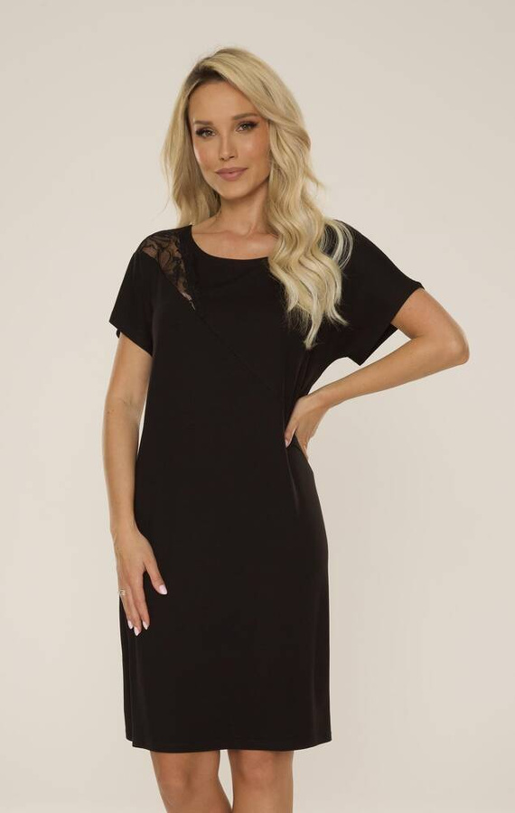 737 Velar Forex Nachthemd - schwarz