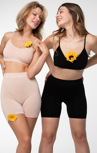 Bermudashorts Bambushöschen Julimex - schwarz