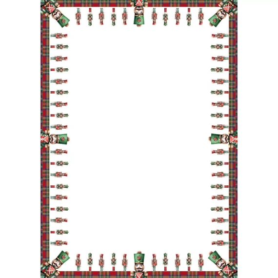 PBN279 Nussknacker Weihnachtstischdecke Marquisette