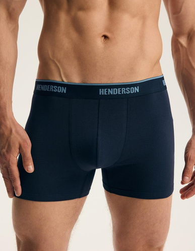 Henderson 44515 Brex2 Herren Boxershorts 2er-Pack Baumwolle mit breitem Logo-Bund