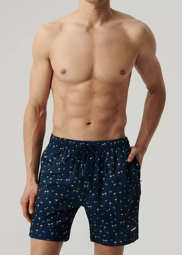 KMB-221 Atlantic Herren-Badehose – Marineblau