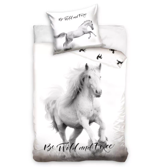 Albino-Pferd Carbotex-Baumwollbettwäsche