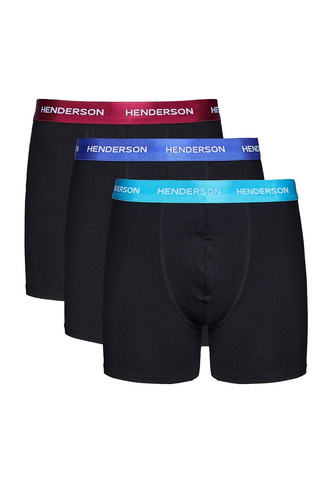 Bench Henderson 44540 schwarz-grafit – Herrenboxershorts 3er-Pack 93% Baumwolle
