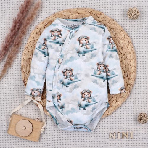 NINI ABK-0059/PIL 4-teiliges Baby-Set Baby Bear Pilot