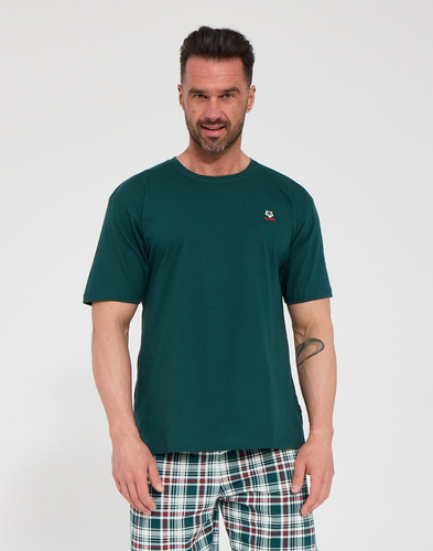 Cornette Wild Nature 326/350 Herren-Pyjama 100% Baumwolle Grün Kurz