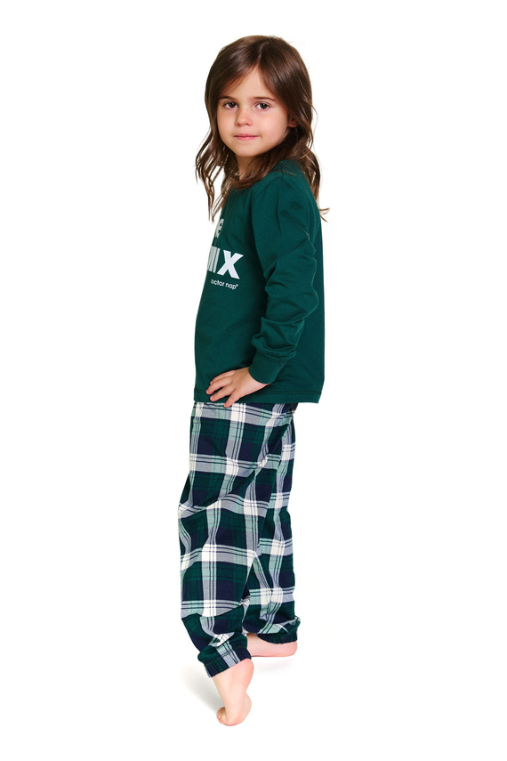 Doctor Nap 7342 – Unisex-Kinderpyjama „The Remix“ | Familienkollektion, polnische Produktion – Marineblau