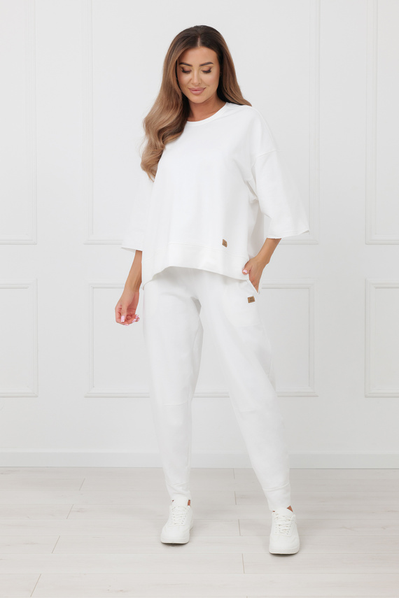 Sweatshirt Kaori Italian Fashion 3/4-Arm Baumwolle