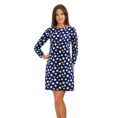 2077/09 Nachthemd, 3/4 Arm Sesto Senso, Marineblau