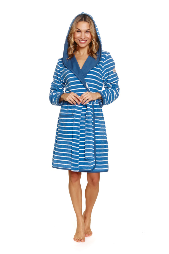 7225 Doctor Nap Damenbademantel – Eleganz und Komfort für den täglichen Gebrauch – Blau