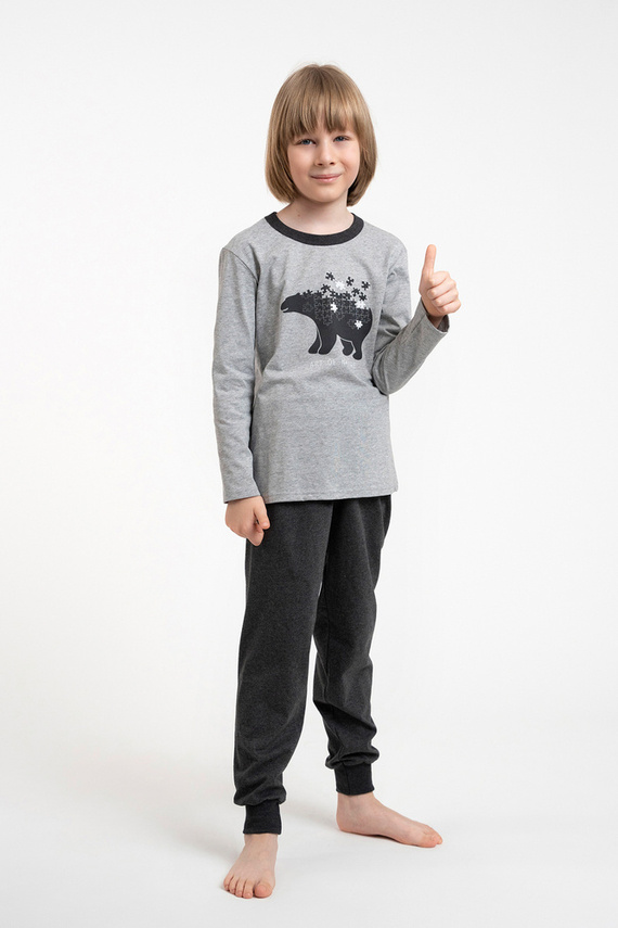 Morten Schlafanzug für Jungen Italienische Mode melange/c.melanż