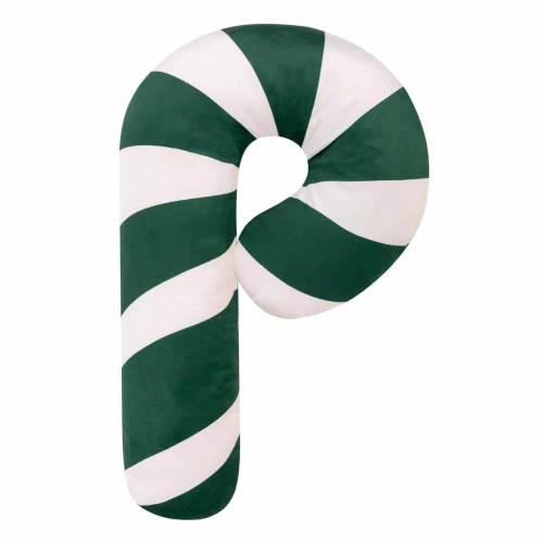 Candy Laska Weihnachtskissen 35x57 grün-weißer Samt NL24 von Igli i Nitki