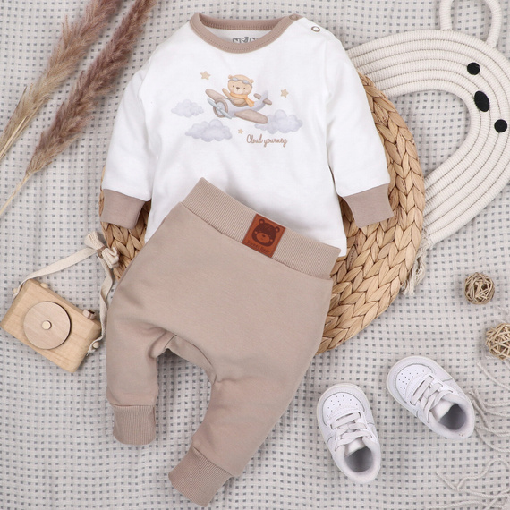 ABN-5514 Sky Journey Kinder-Nini-Jogginghose – Bio-Baumwolle, bequemer Bund