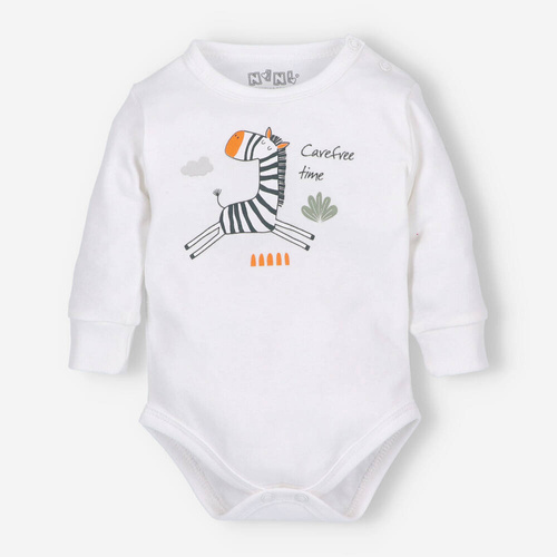 ABN-5324/ECR Zebra-Body aus Bio-Baumwolle Nini ecru