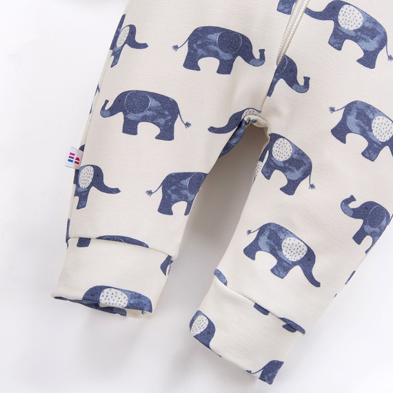 Elefanten-Trainingsanzug mit Kapuze Eevi – ecru