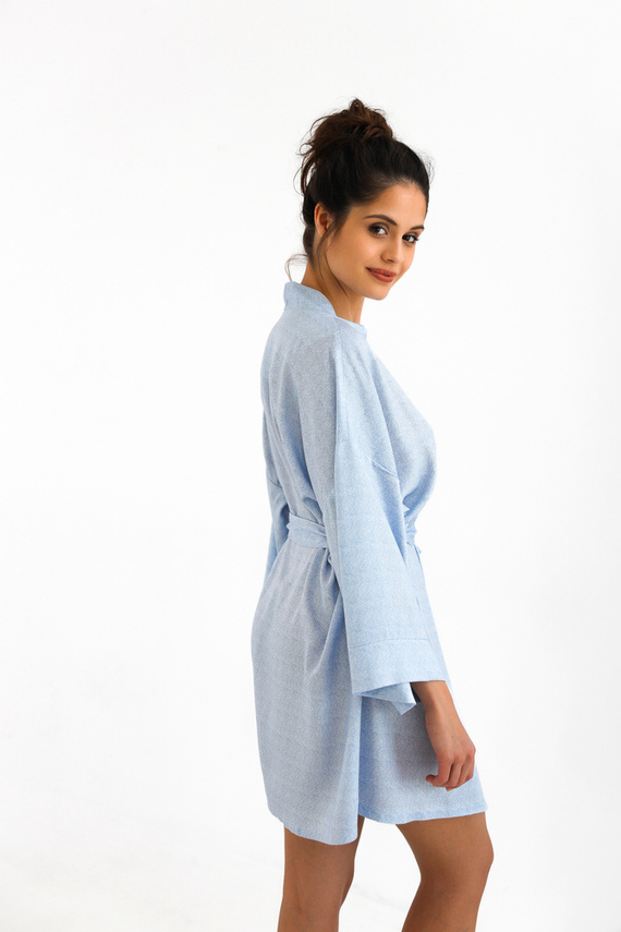 Felicia Sensis Morgenmantel für Frauen - blau meliert