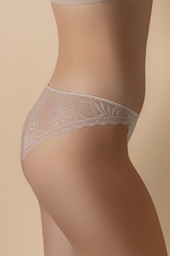 MARA 3139 Selene Spitzen-Bikini-Slip Beige, niedriger Bund, elegant, Damen