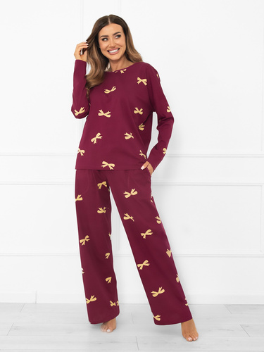 Kwadro Damenpyjama Italian Fashion - Baumwolle, langarm und Hose