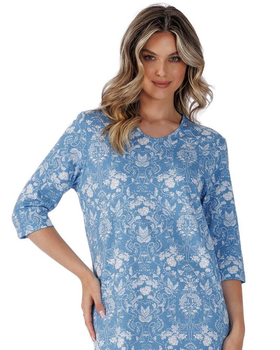 1529 Omia Damenhemd Leveza blau