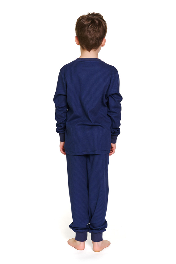7351 Doctor Nap Kinderpyjama aus Baumwolle – klassischer Komfort – Marineblau
