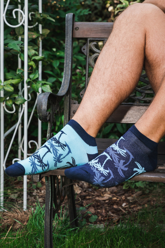 S152S Paleros Italian Fashion Fußsocken - navy blau/türkis